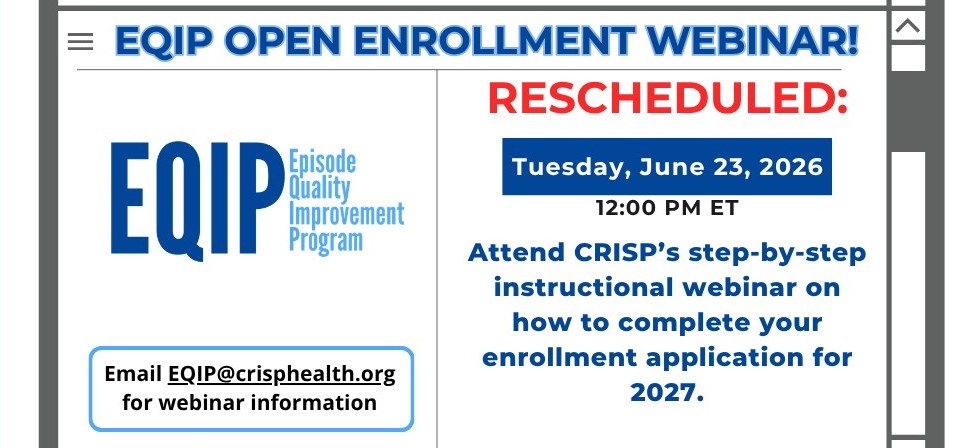 EQIP Specialty Series: Open Enrollment Webinar